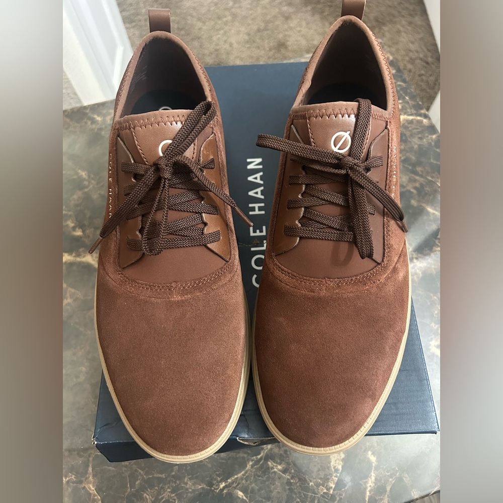 NEW!!!!! Men’s Cole Haan Brown Suede Casual Sneakers